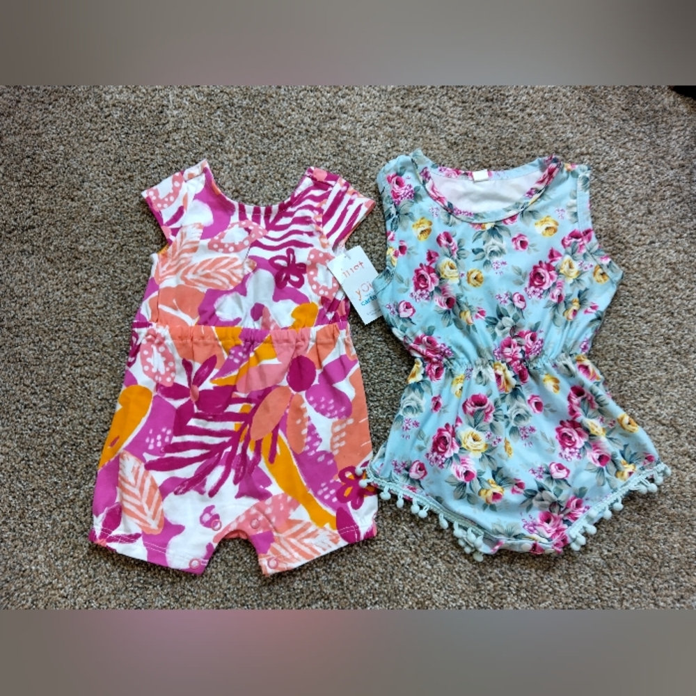 Carter's and Pat Pat Floral Onesie Bundle 🌺